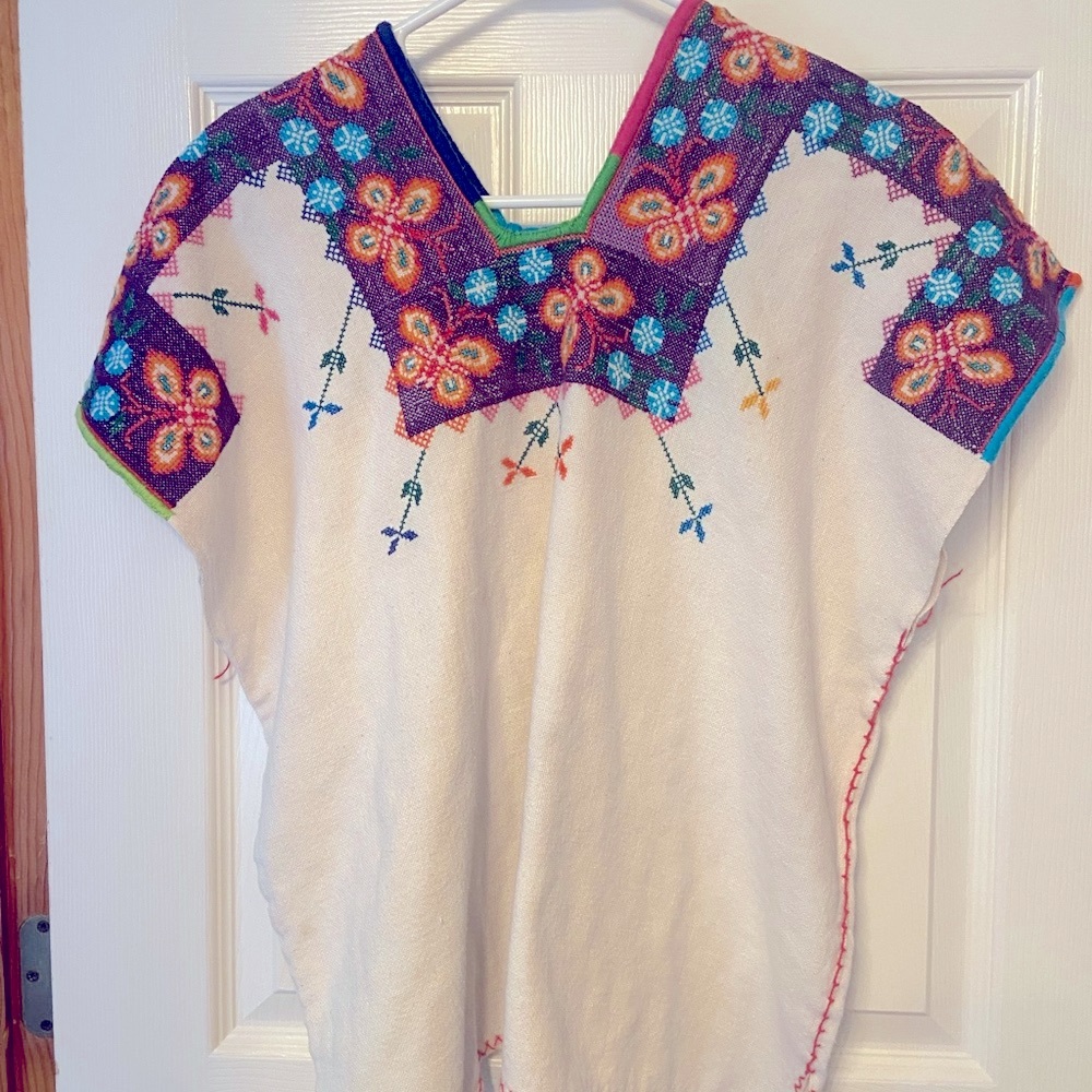 Handmade Mexican Huipil Tunic – One Size
